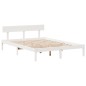 vidaXL Massivholzbett ohne Matratze Weiß 120x190 cm Kiefernholz vidaXL Massivholzbett ohne Matratze Weiß 120x190 cm Kiefernholz