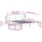 vidaXL Massivholzbett ohne Matratze Weiß 140x200 cm Kiefernholz vidaXL Massivholzbett ohne Matratze Weiß 140x200 cm Kiefernholz