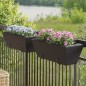 vidaXL Pflanzkasten mit Haken 2 Stk. Schwarz Poly Rattan vidaXL Pflanzkasten mit Haken 2 Stk. Schwarz Poly Rattan