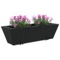 vidaXL Pflanzkasten mit Haken 2 Stk. Schwarz Poly Rattan vidaXL Pflanzkasten mit Haken 2 Stk. Schwarz Poly Rattan