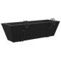 vidaXL Pflanzkasten mit Haken 2 Stk. Schwarz Poly Rattan vidaXL Pflanzkasten mit Haken 2 Stk. Schwarz Poly Rattan