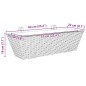 vidaXL Pflanzkasten mit Haken 2 Stk. Schwarz Poly Rattan vidaXL Pflanzkasten mit Haken 2 Stk. Schwarz Poly Rattan