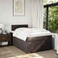 vidaXL Boxspringbett mit Matratze Dunkelbraun 120x200 cm Stoff vidaXL Boxspringbett mit Matratze Dunkelbraun 120x200 cm Stoff