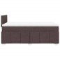 vidaXL Boxspringbett mit Matratze Dunkelbraun 120x200 cm Stoff vidaXL Boxspringbett mit Matratze Dunkelbraun 120x200 cm Stoff