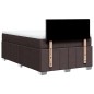 vidaXL Boxspringbett mit Matratze Dunkelbraun 120x200 cm Stoff vidaXL Boxspringbett mit Matratze Dunkelbraun 120x200 cm Stoff
