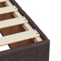 vidaXL Boxspringbett mit Matratze Dunkelbraun 120x200 cm Stoff vidaXL Boxspringbett mit Matratze Dunkelbraun 120x200 cm Stoff
