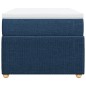 vidaXL Boxspringbett mit Matratze Blau 100x200 cm Stoff vidaXL Boxspringbett mit Matratze Blau 100x200 cm Stoff