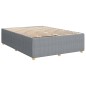 vidaXL Boxspringbett mit Matratze Hellgrau 140x190 cm Stoff vidaXL Boxspringbett mit Matratze Hellgrau 140x190 cm Stoff