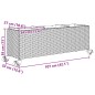 vidaXL Pflanzkübel mit Rollen 3 Töpfe Braun 107x32x38 cm Poly-Rattan vidaXL Pflanzkübel mit Rollen 3 Töpfe Braun 107x32x38 cm Poly-Rattan