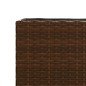 vidaXL Hochbeet mit 3 Fächern Braun 105x30x32 cm Poly Rattan vidaXL Hochbeet mit 3 Fächern Braun 105x30x32 cm Poly Rattan