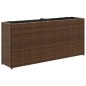 vidaXL Hochbeet mit 2 Fächern Braun 90x20x40 cm Poly Rattan vidaXL Hochbeet mit 2 Fächern Braun 90x20x40 cm Poly Rattan