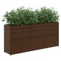 vidaXL Hochbeet mit 2 Fächern Braun 90x20x40 cm Poly Rattan vidaXL Hochbeet mit 2 Fächern Braun 90x20x40 cm Poly Rattan