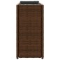 vidaXL Hochbeet mit 2 Fächern Braun 90x20x40 cm Poly Rattan vidaXL Hochbeet mit 2 Fächern Braun 90x20x40 cm Poly Rattan