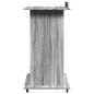 vidaXL Rednerpult mit Rollen & Schublade Grau Sonoma 55x55x107 cm vidaXL Rednerpult mit Rollen & Schublade Grau Sonoma 55x55x107 cm
