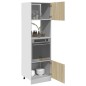 vidaXL Mikrowellenumbauschrank Sonoma-Eiche 60x57x207 cm Holzwerkstoff vidaXL Mikrowellenumbauschrank Sonoma-Eiche 60x57x207 cm Holzwerkstoff