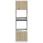 vidaXL Mikrowellenumbauschrank Sonoma-Eiche 60x57x207 cm Holzwerkstoff vidaXL Mikrowellenumbauschrank Sonoma-Eiche 60x57x207 cm Holzwerkstoff