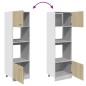 vidaXL Mikrowellenumbauschrank Sonoma-Eiche 60x57x207 cm Holzwerkstoff vidaXL Mikrowellenumbauschrank Sonoma-Eiche 60x57x207 cm Holzwerkstoff