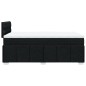 vidaXL Boxspringbett mit Matratze Schwarz 120x200 cm Stoff vidaXL Boxspringbett mit Matratze Schwarz 120x200 cm Stoff