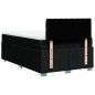 vidaXL Boxspringbett mit Matratze Schwarz 120x200 cm Stoff vidaXL Boxspringbett mit Matratze Schwarz 120x200 cm Stoff