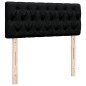 vidaXL Boxspringbett mit Matratze Schwarz 120x200 cm Stoff vidaXL Boxspringbett mit Matratze Schwarz 120x200 cm Stoff