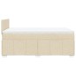 vidaXL Boxspringbett mit Matratze Creme 120x200 cm Stoff vidaXL Boxspringbett mit Matratze Creme 120x200 cm Stoff
