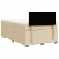 vidaXL Boxspringbett mit Matratze Creme 120x200 cm Stoff vidaXL Boxspringbett mit Matratze Creme 120x200 cm Stoff