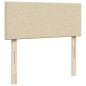 vidaXL Boxspringbett mit Matratze Creme 120x200 cm Stoff vidaXL Boxspringbett mit Matratze Creme 120x200 cm Stoff