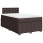 vidaXL Boxspringbett mit Matratze Dunkelbraun 120x200 cm Stoff vidaXL Boxspringbett mit Matratze Dunkelbraun 120x200 cm Stoff