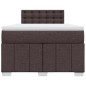 vidaXL Boxspringbett mit Matratze Dunkelbraun 120x200 cm Stoff vidaXL Boxspringbett mit Matratze Dunkelbraun 120x200 cm Stoff