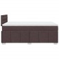 vidaXL Boxspringbett mit Matratze Dunkelbraun 120x200 cm Stoff vidaXL Boxspringbett mit Matratze Dunkelbraun 120x200 cm Stoff