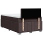 vidaXL Boxspringbett mit Matratze Dunkelbraun 120x200 cm Stoff vidaXL Boxspringbett mit Matratze Dunkelbraun 120x200 cm Stoff