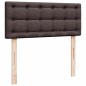 vidaXL Boxspringbett mit Matratze Dunkelbraun 120x200 cm Stoff vidaXL Boxspringbett mit Matratze Dunkelbraun 120x200 cm Stoff