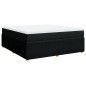 vidaXL Boxspringbett mit Matratze Schwarz 180x200 cm Stoff vidaXL Boxspringbett mit Matratze Schwarz 180x200 cm Stoff