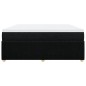 vidaXL Boxspringbett mit Matratze Schwarz 180x200 cm Stoff vidaXL Boxspringbett mit Matratze Schwarz 180x200 cm Stoff