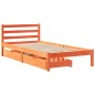 vidaXL Massivholzbett ohne Matratze Wachsbraun 90x200 Kiefernholz vidaXL Massivholzbett ohne Matratze Wachsbraun 90x200 Kiefernholz