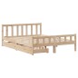 vidaXL Massivholzbett ohne Matratze 150x200 cm Kiefernholz vidaXL Massivholzbett ohne Matratze 150x200 cm Kiefernholz