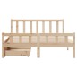 vidaXL Massivholzbett ohne Matratze 150x200 cm Kiefernholz vidaXL Massivholzbett ohne Matratze 150x200 cm Kiefernholz