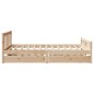 vidaXL Massivholzbett ohne Matratze 150x200 cm Kiefernholz vidaXL Massivholzbett ohne Matratze 150x200 cm Kiefernholz