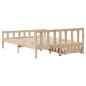 vidaXL Massivholzbett ohne Matratze 150x200 cm Kiefernholz vidaXL Massivholzbett ohne Matratze 150x200 cm Kiefernholz