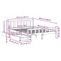 vidaXL Massivholzbett ohne Matratze 150x200 cm Kiefernholz vidaXL Massivholzbett ohne Matratze 150x200 cm Kiefernholz