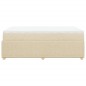 vidaXL Boxspringbett mit Matratze Creme 120x200 cm Stoff vidaXL Boxspringbett mit Matratze Creme 120x200 cm Stoff