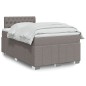 vidaXL Boxspringbett mit Matratze Taupe 120x200 cm Stoff vidaXL Boxspringbett mit Matratze Taupe 120x200 cm Stoff
