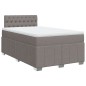 vidaXL Boxspringbett mit Matratze Taupe 120x200 cm Stoff vidaXL Boxspringbett mit Matratze Taupe 120x200 cm Stoff