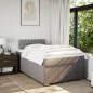 vidaXL Boxspringbett mit Matratze Taupe 120x200 cm Stoff vidaXL Boxspringbett mit Matratze Taupe 120x200 cm Stoff