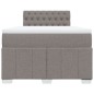 vidaXL Boxspringbett mit Matratze Taupe 120x200 cm Stoff vidaXL Boxspringbett mit Matratze Taupe 120x200 cm Stoff