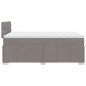 vidaXL Boxspringbett mit Matratze Taupe 120x200 cm Stoff vidaXL Boxspringbett mit Matratze Taupe 120x200 cm Stoff