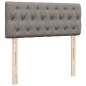 vidaXL Boxspringbett mit Matratze Taupe 120x200 cm Stoff vidaXL Boxspringbett mit Matratze Taupe 120x200 cm Stoff