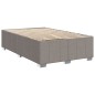 vidaXL Boxspringbett mit Matratze Taupe 120x200 cm Stoff vidaXL Boxspringbett mit Matratze Taupe 120x200 cm Stoff
