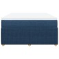 vidaXL Boxspringbett mit Matratze Blau 140x190 cm Stoff vidaXL Boxspringbett mit Matratze Blau 140x190 cm Stoff