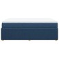 vidaXL Boxspringbett mit Matratze Blau 140x190 cm Stoff vidaXL Boxspringbett mit Matratze Blau 140x190 cm Stoff